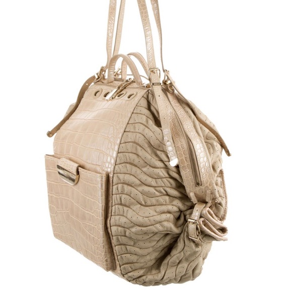 Versace Crocodile and Leather Tote . Beautiful and soft . - Picture 2 of 8